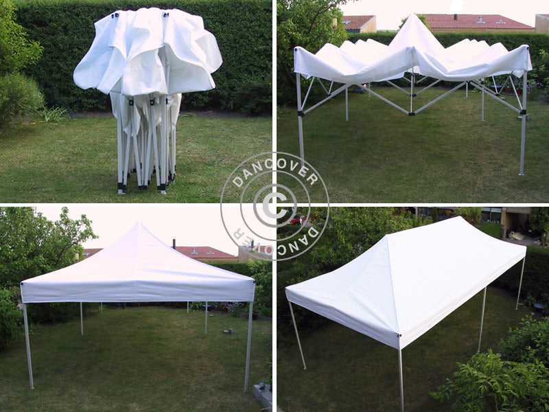 Tente pliante FleXtents Xtreme 50 3x6m Bleu, avec 6 cotés