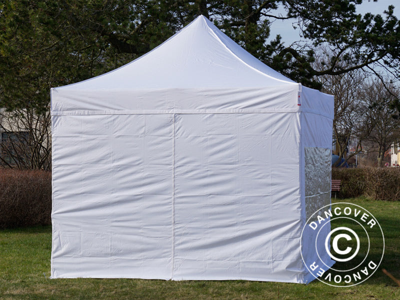 Tenda Dobrável FleXtents PRO 3x3m Branco, incl. 4 paredes laterais