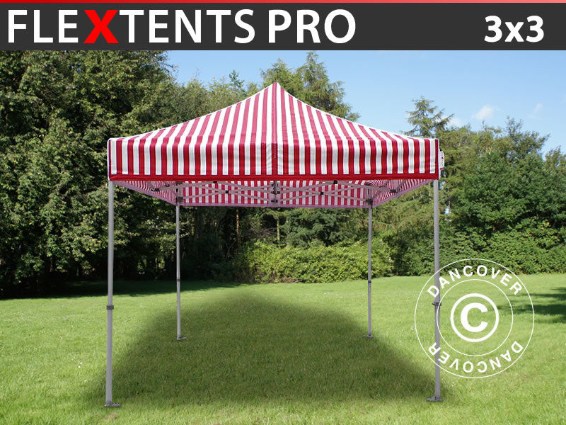 Vouwtent FleXtents PRO 3x3m Gestreept