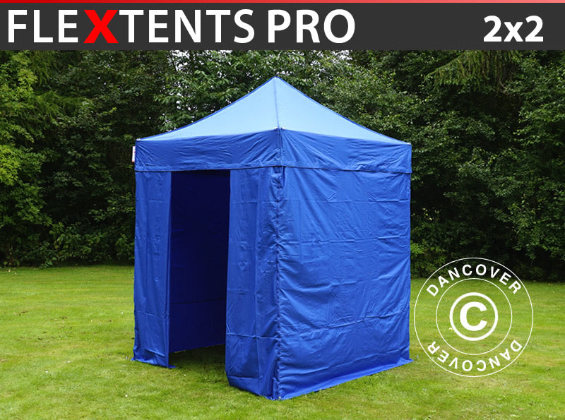 Pop up aiatelk FleXtents PRO 2x2m Sinine, kaasas 4 külgseinad