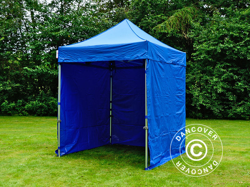 Carpa plegable FleXtents PRO 2x2m Azul, incl. 4 lados