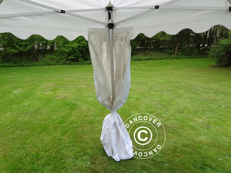 Pop up aiatelk FleXtents Xtreme 50 "Wave" 3x3m valge, kaasas 4 dekoratiivse kardinaga