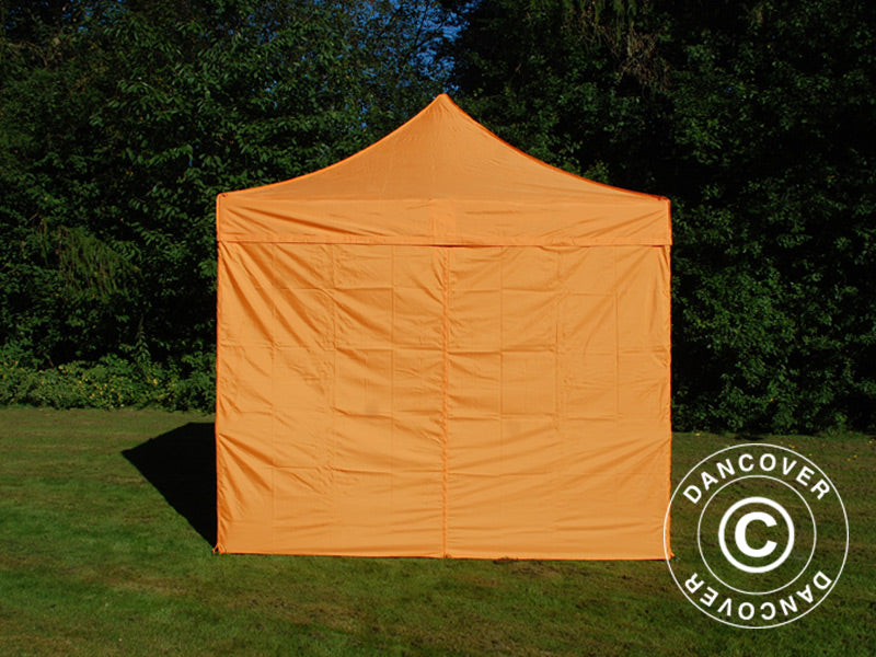 Pop up gazebo FleXtents PRO 3x3 m Orange, incl. 4 sidewalls
