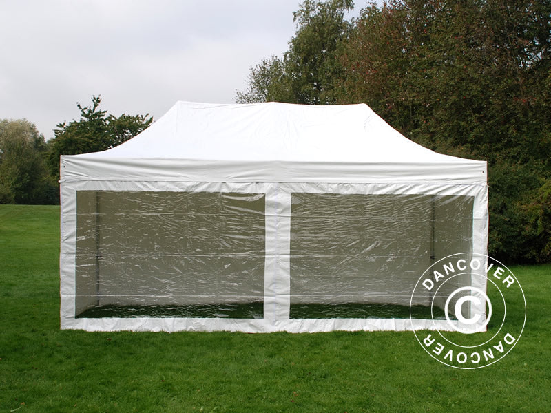 Brzo sklopivi paviljon FleXtents Xtreme 50 Heavy Duty 3x6m Bijela, uključ. 6 bočne stranice