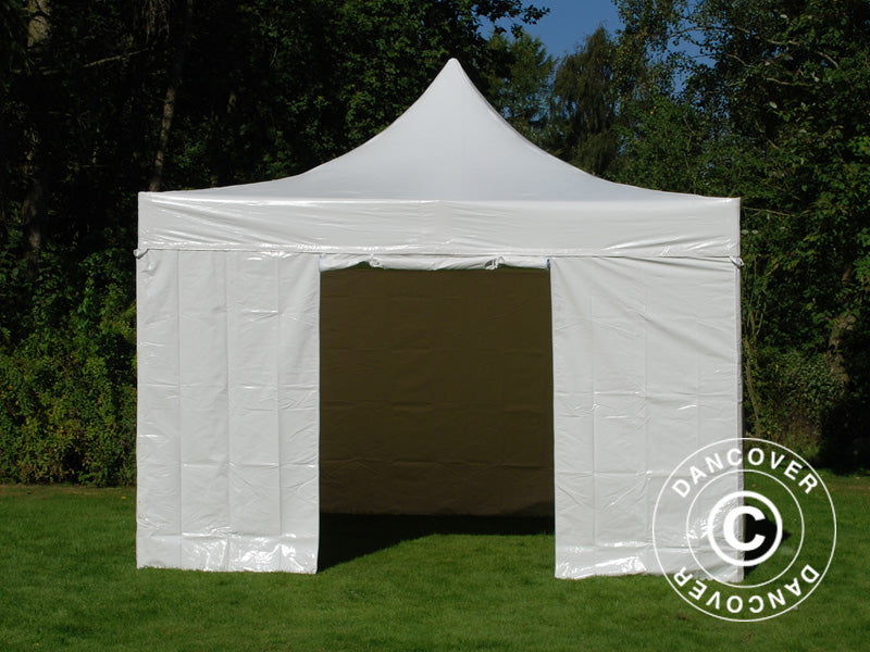 Pop up Gazebo FleXtents Xtreme 50 Heavy Duty 4x4 m White, Incl. 4 sidewalls