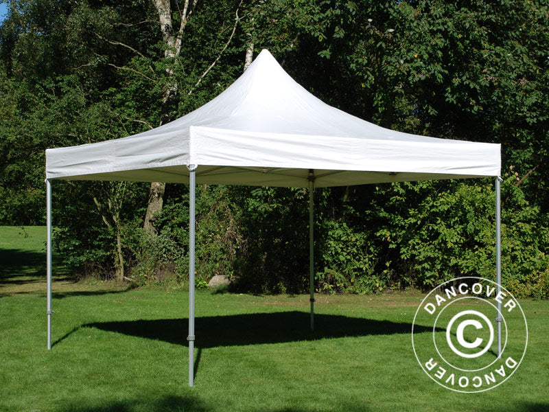 Faltzelt FleXtents Xtreme 50 Heavy Duty 4x4 m, Weiß mit 4 Seitenwänden