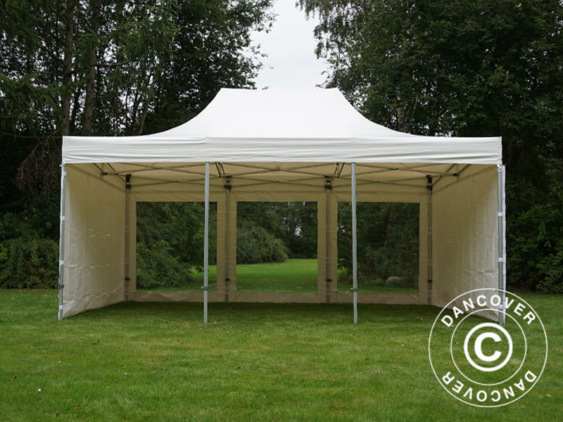 Tente Pliante FleXtents Xtreme 50 Heavy Duty 4x6m Blanc, avec 8 cotés