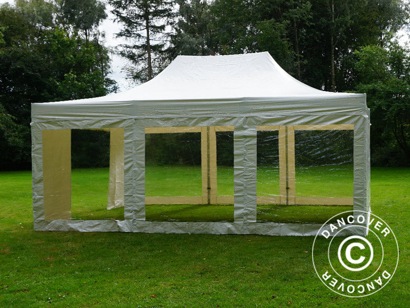 Pop up Gazebo FleXtents Xtreme 50 Heavy Duty 4x6 m White, incl. 8 sidewalls