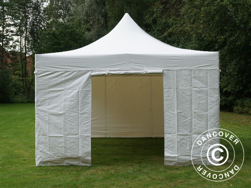 Tente Pliante FleXtents Xtreme 50 Heavy Duty 4x6m Blanc, avec 8 cotés