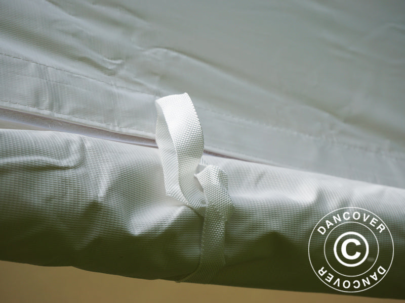 Faltzelt FleXtents Xtreme 50 Heavy Duty 4x6m Weiß, mit 8 Seitenwänden