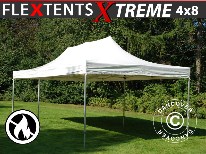 Saliekamā nojume FleXtents Xtreme 50 Heavy Duty 4x8m, Balta