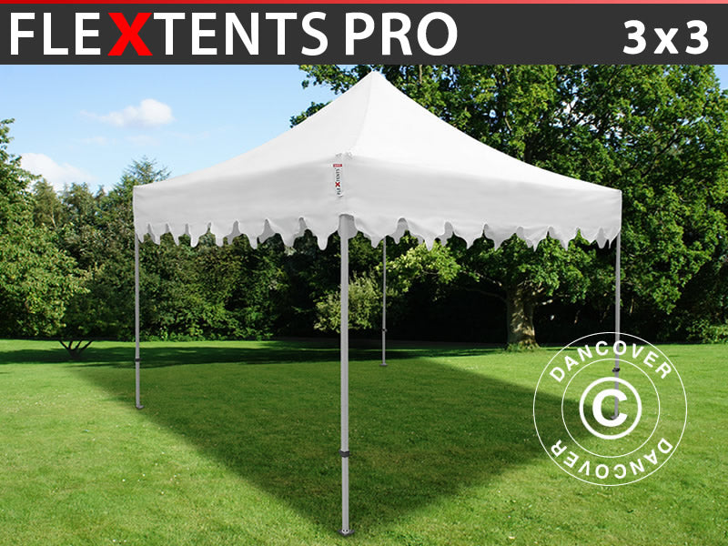 Saliekamā nojume FleXtents PRO "Morocco" 3x3m Balts