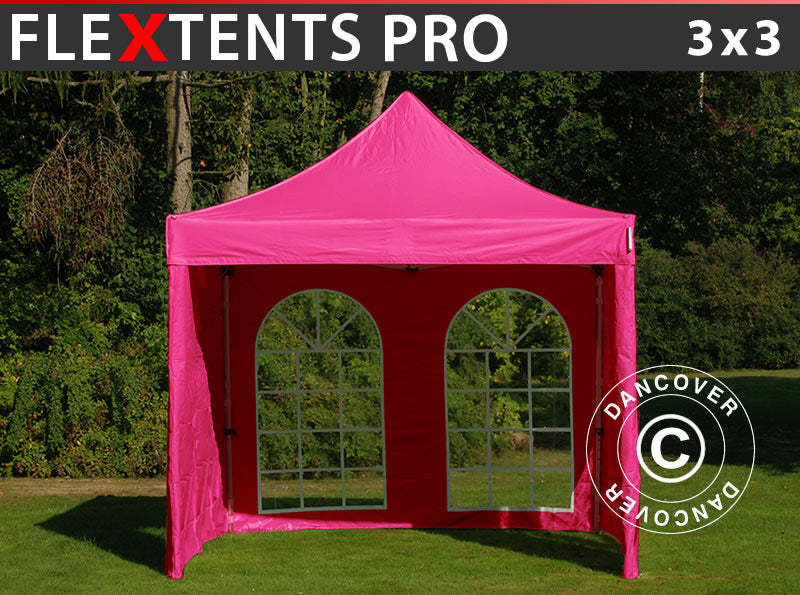 faltzelt 3x3 preisvergleich FleXtents PRO 3x3m Rosa mit 4 Wänden – Online kaufen Personalized RV Decal: Happy Pflege Hund Size:7 - S