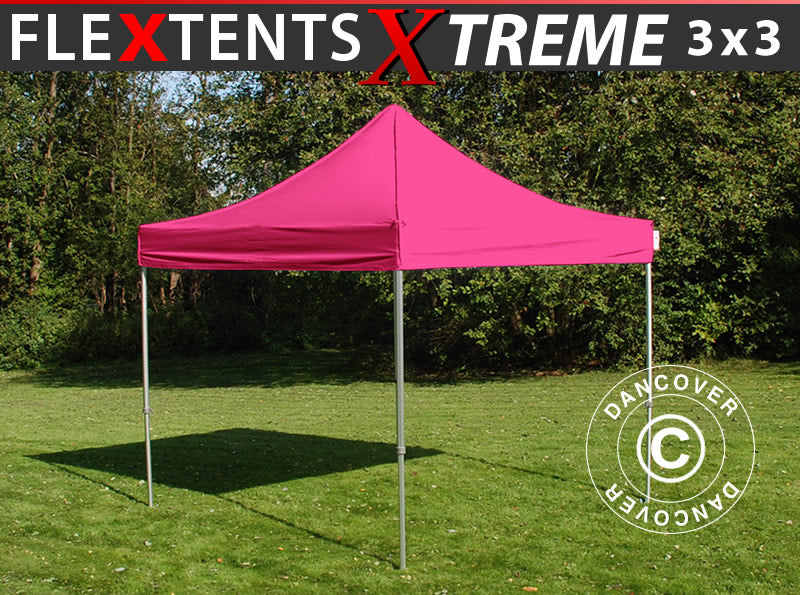 Vouwtent FleXtents Xtreme 50 3x3m Roze
