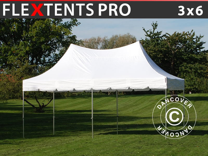 Prekybinė palapinė FleXtents PRO Peak Pagoda 3x6m Balta