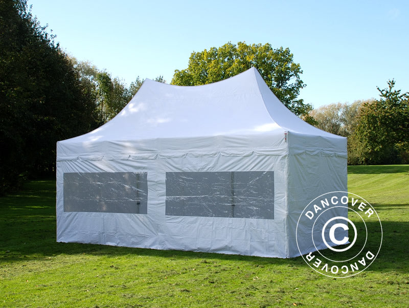 Pop Up aiatelk FleXtents PRO Peak Pagoda 3x6m Valge, ks. 6 külgseina