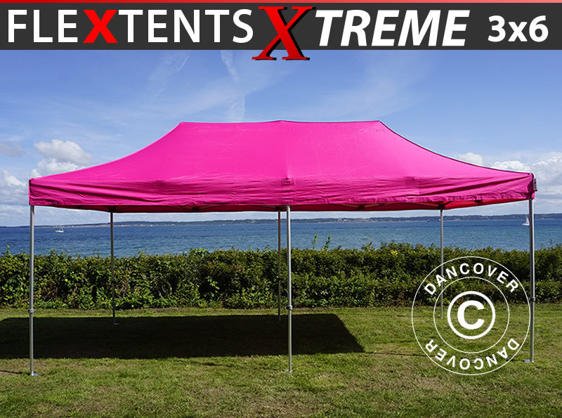 Saliekamā nojume FleXtents Xtreme 50 3x6m Rozā