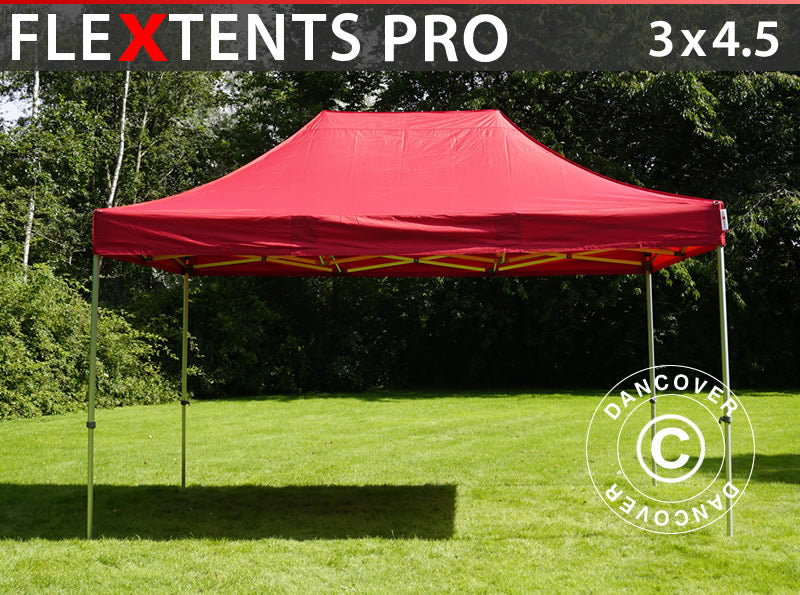 Vouwtent FleXtents PRO 3x4,5m Rood