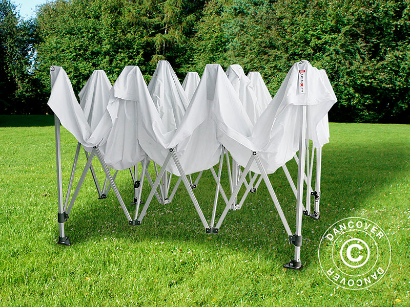 Faltzelt FleXtents PRO 3x4,5m Weiß, mit 4 Seitenwänden