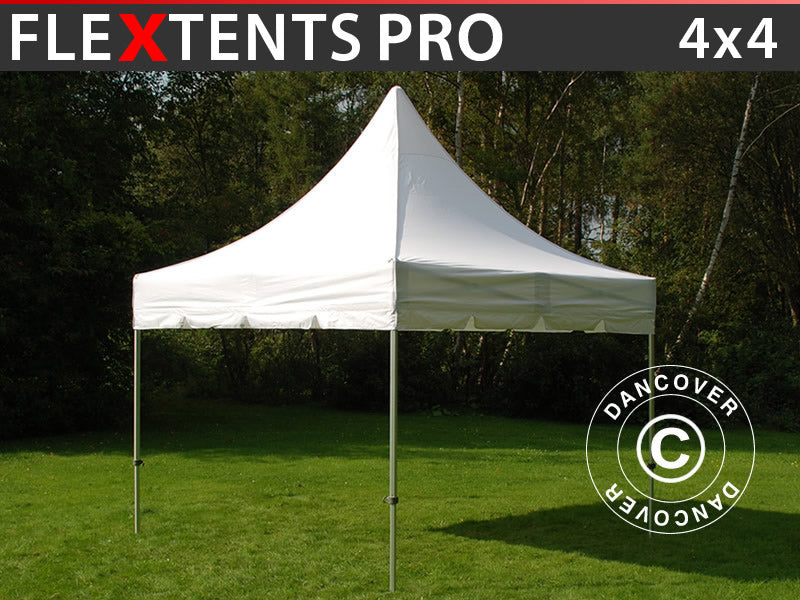 Pop Up Gazebo FleXtents PRO Peak Pagoda 4x4 m White