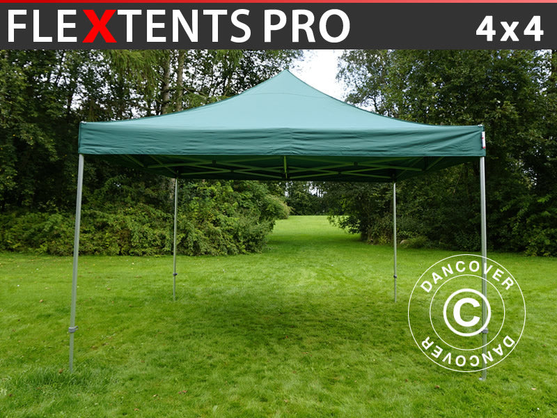 Faltzelt FleXtents PRO 4x4m Grün