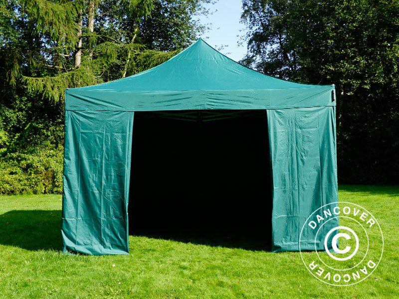 Pop up aiatelk FleXtents PRO 4x4m Roheline, kaasas 4 külgseinad