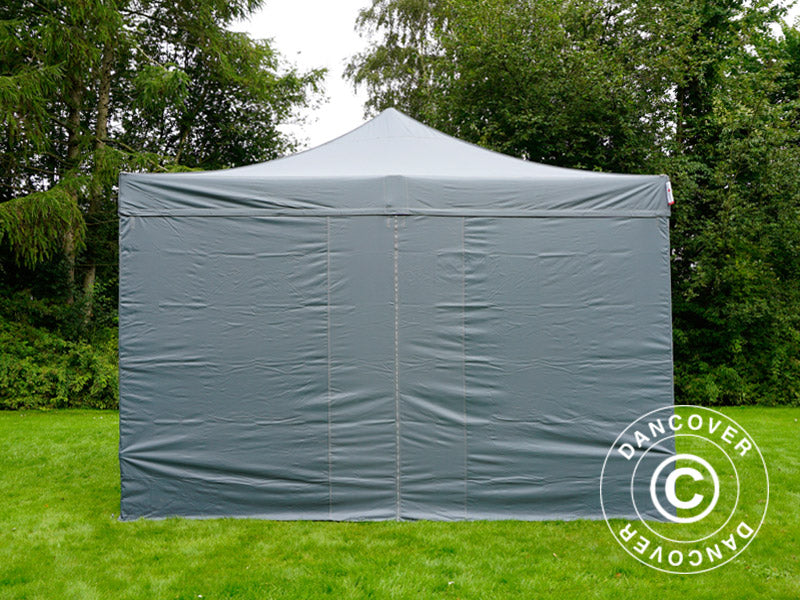 Tenda Dobrável FleXtents Xtreme 50 4x4m Cinza, incl. 4 paredes laterais