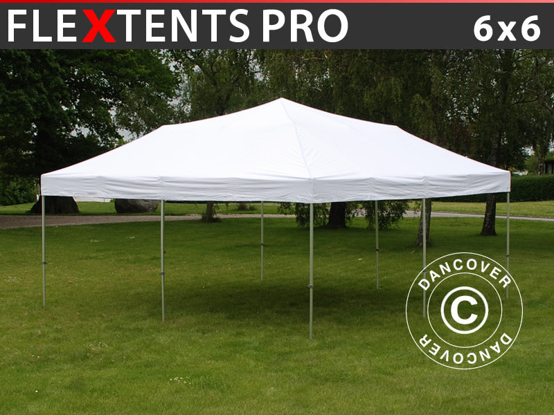 Faltzelt FleXtents PRO 6x6m Weiß