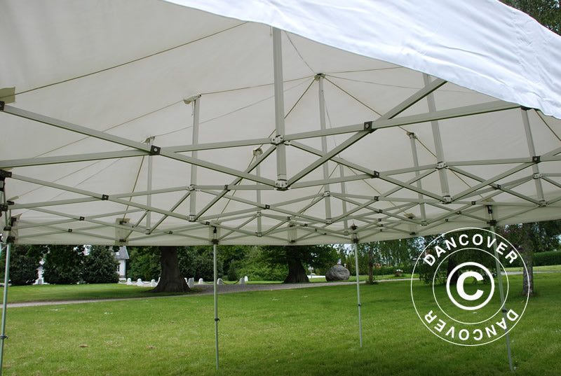 Gazebo pieghevole FleXtents PRO 6x6m Bianco, inclusi 8 fianchi