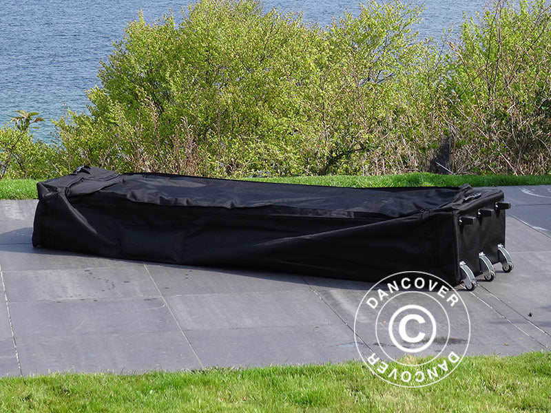 Faltzelt FleXtents PRO Peak Pagoda 4x8m Weiß, mit 6 Seitenwänden