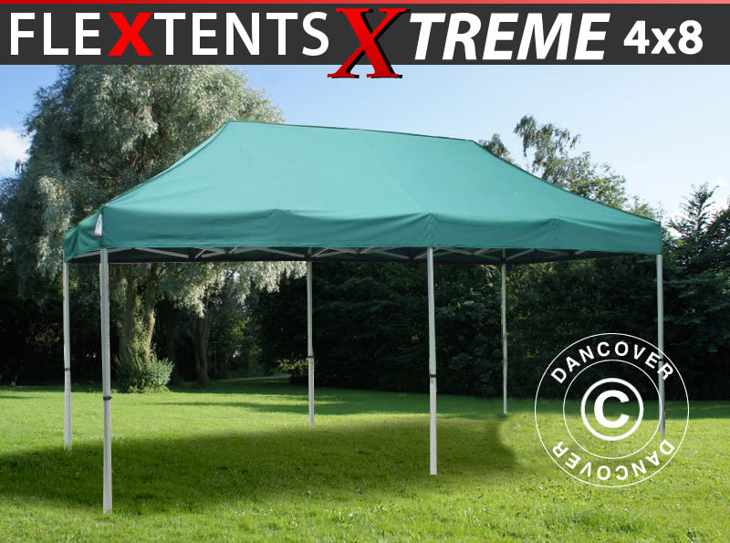 Faltzelt FleXtents Xtreme 50 4x8m Grün – Jetzt bestellen
