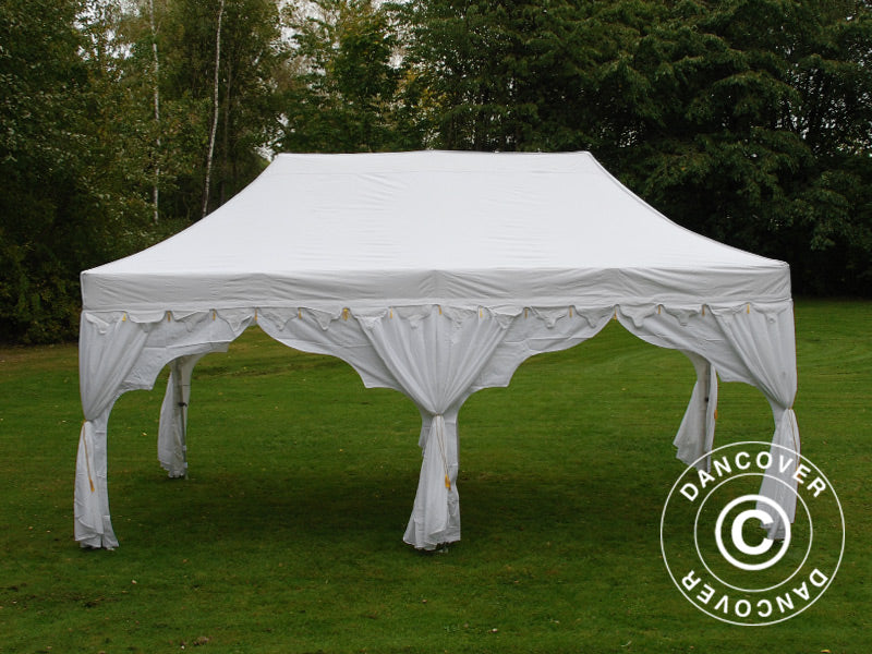 Tente Pliante FleXtents PRO "Raj" 3x6m Blanc/Doré