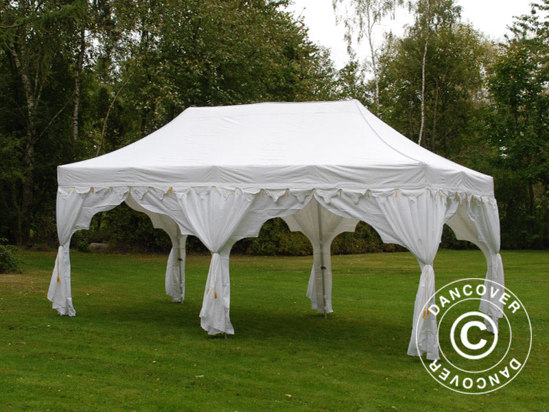 Faltzelt FleXtents PRO "Raj" 3x6m Weiß/Gold