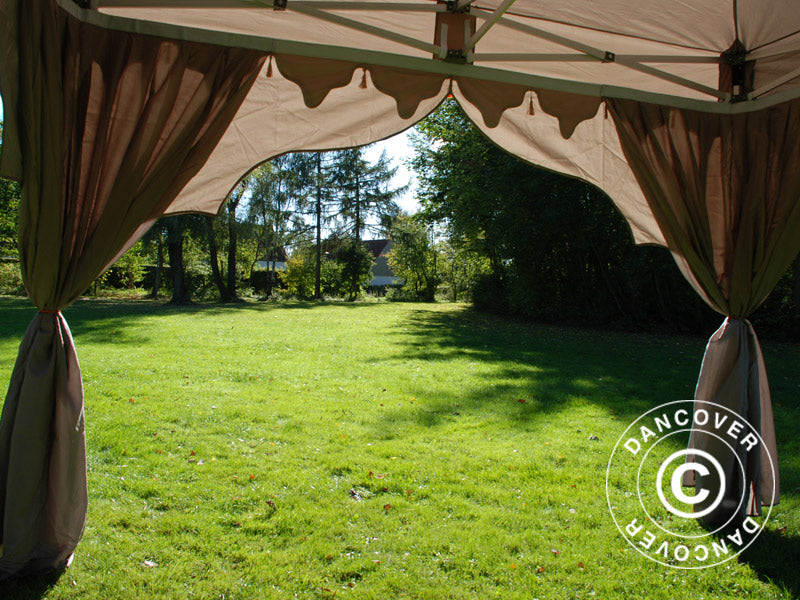 Faltzelt FleXtents PRO "Raj" 3x3m Latte/Orange