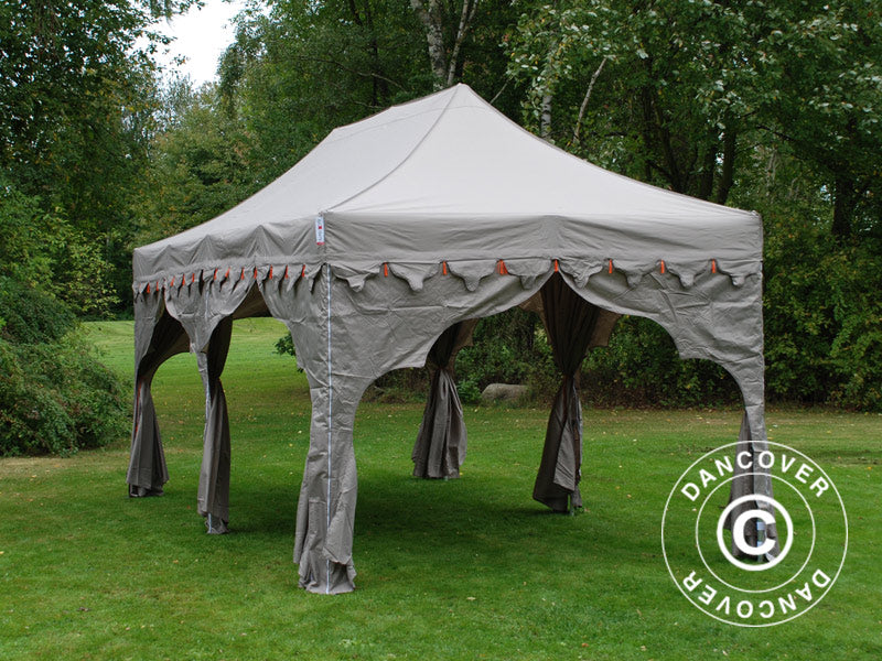 Pop up gazebo FleXtents PRO "Raj" 3x6 m Latte/Orange