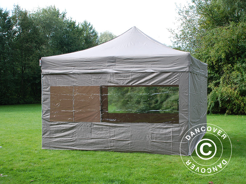 Pop up aiatelk FleXtents PRO 4x4m Latte, kaasas 4 külgseinad