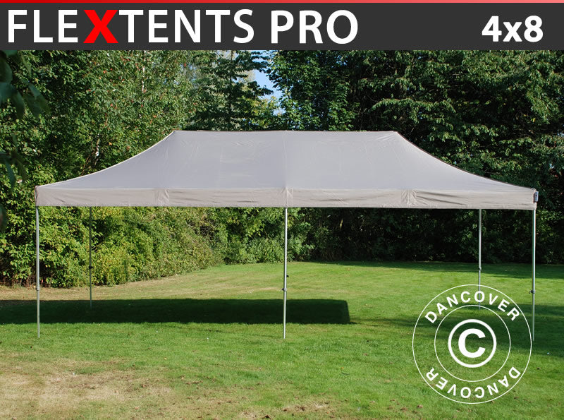 Tente pliante FleXtents PRO 4x8m Latte
