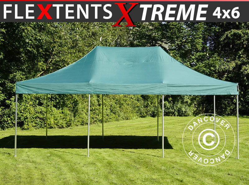 Brzo sklopivi paviljon FleXtents Xtreme 50 4x6m Zelena