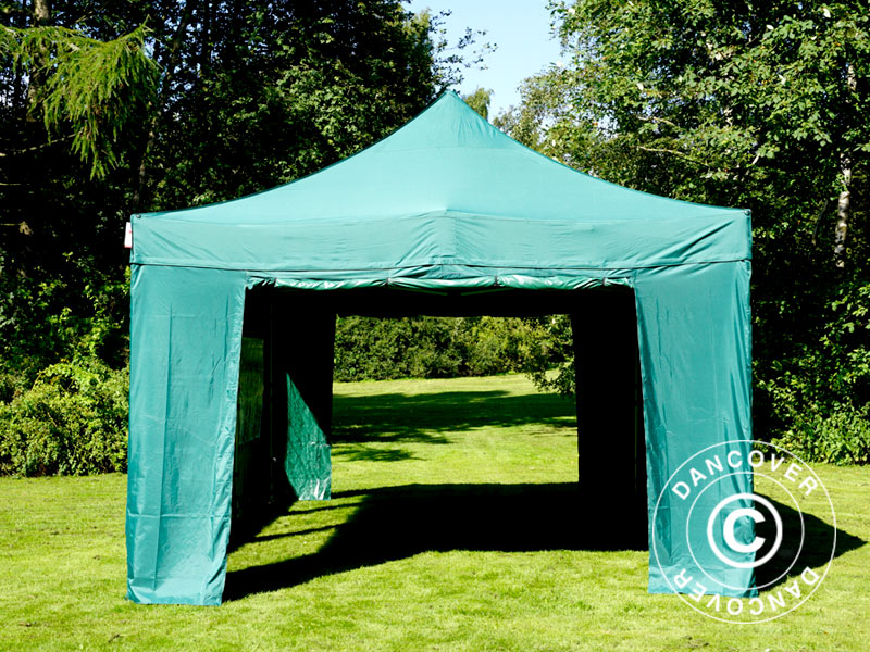 Tente pliante FleXtents Xtreme 50 4x6m Vert, avec 8 cotés
