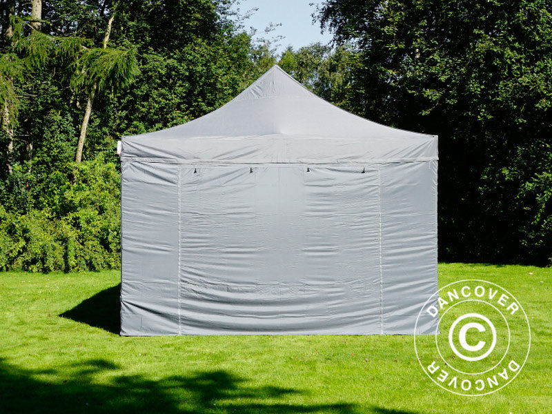 Pop up gazebo FleXtents Xtreme 50 4x6 m Grey, incl. 8 sidewalls