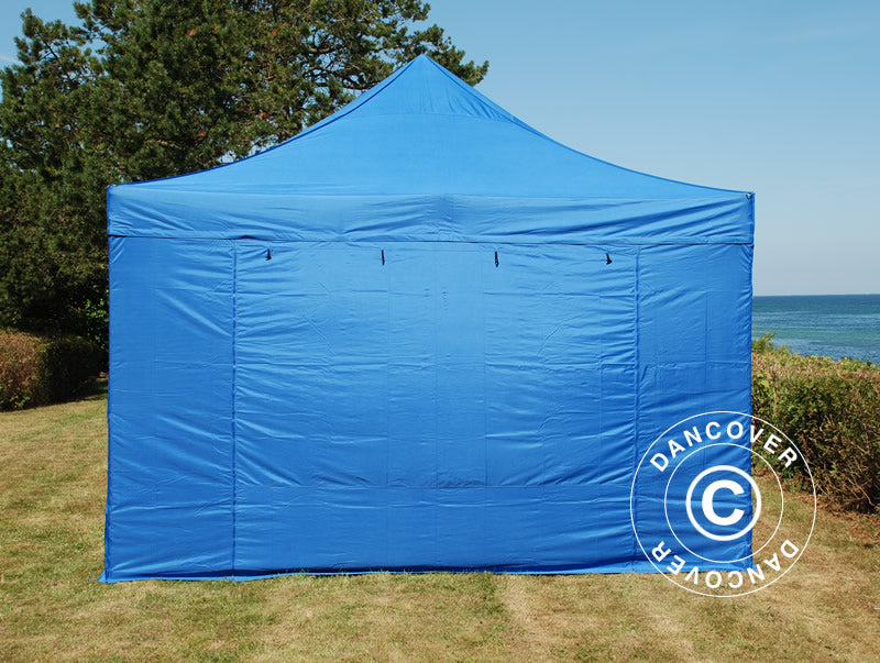 Vouwtent FleXtents Xtreme 50 4x6m Blauw, inkl 8 Zijwanden