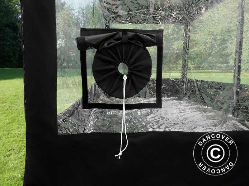 Folding garage FleX Carcover, 2.5x5 m, Black