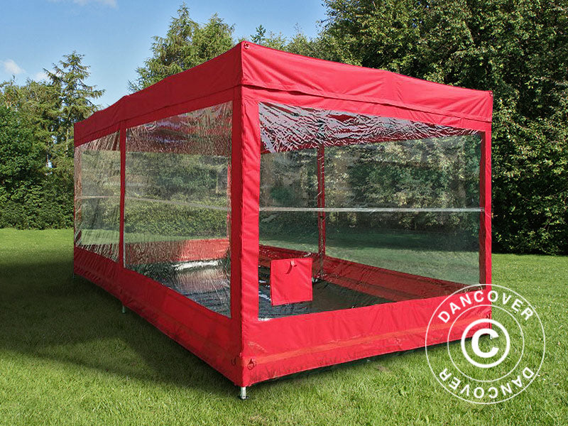 Faltgarage FleX Carcover, 2,5x5m, Rot