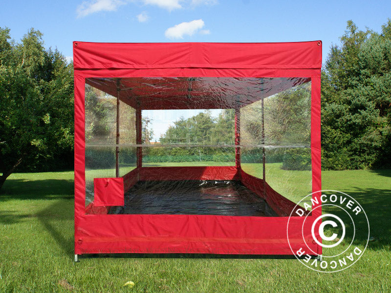 Faltgarage FleX Carcover, 3x6m, Rot