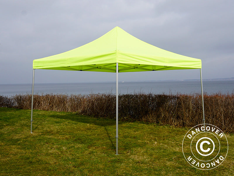 Tente pliante FleXtents PRO 4x4m Néon jaune/vert