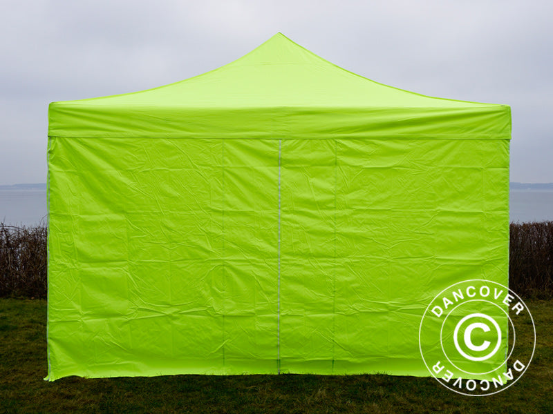 Pop up aiatelk FleXtents PRO 4x4m Neoonkollane/Roheline, kaasas 4 külgseinad