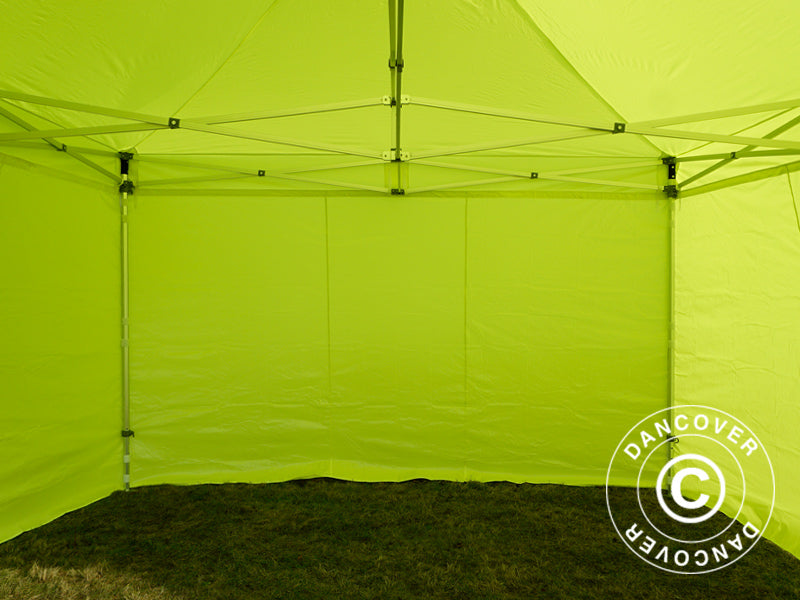 Vouwtent FleXtents Xtreme 50 4x4m Neon geel/groen, inkl. 4 Zijwanden