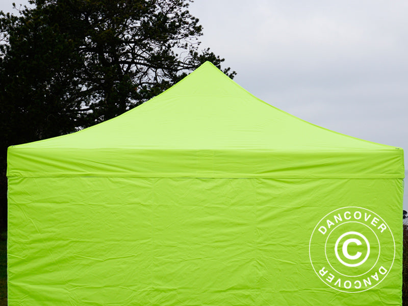 Vouwtent FleXtents Xtreme 50 4x4m Neon geel/groen, inkl. 4 Zijwanden