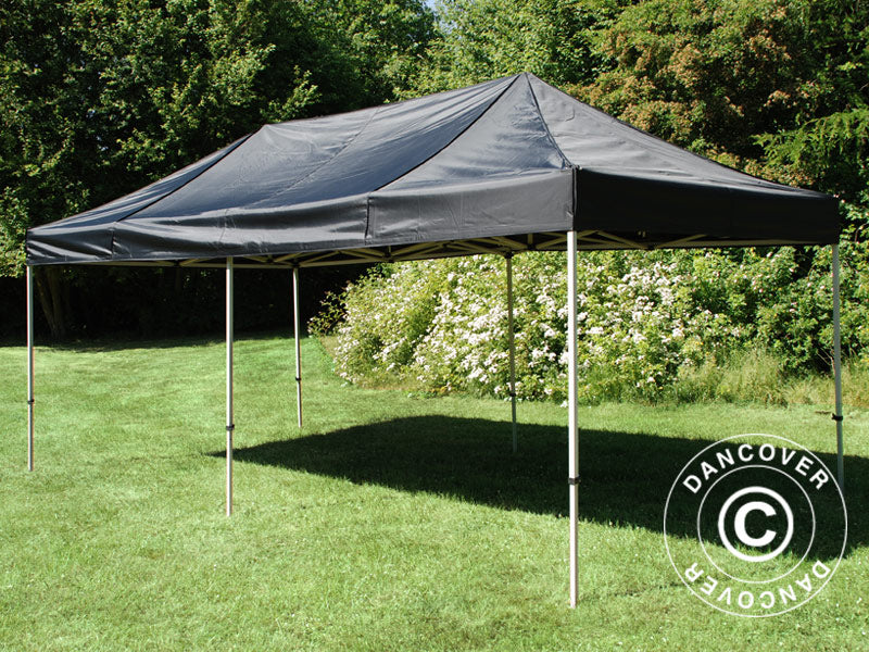 Gazebo pieghevole FleXtents PRO 3,5x7m Negro, incl. 6 fianchi