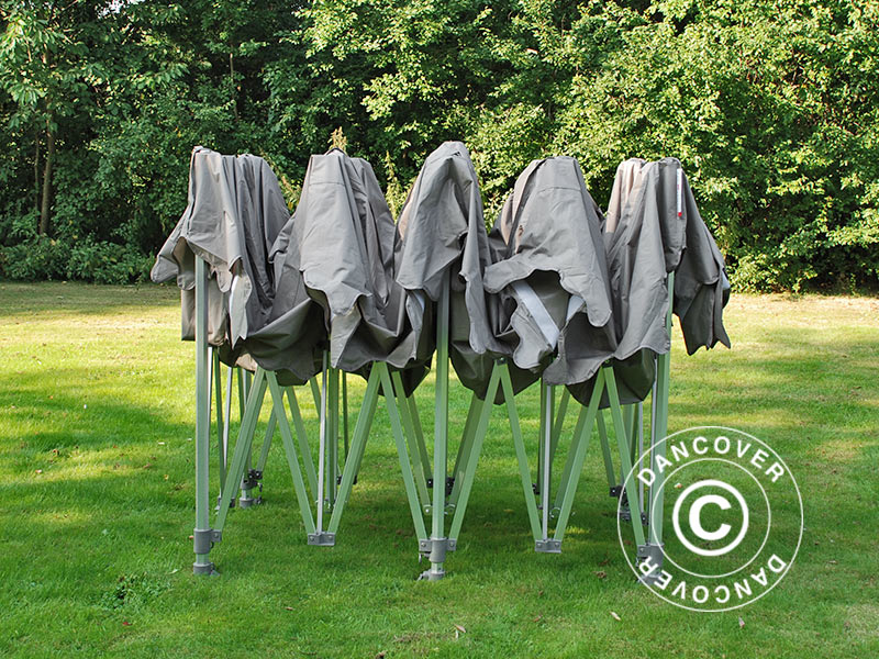 Saliekamā nojume FleXtents PRO "Morocco" 3x6m Latte, ar 6 sānu sienām